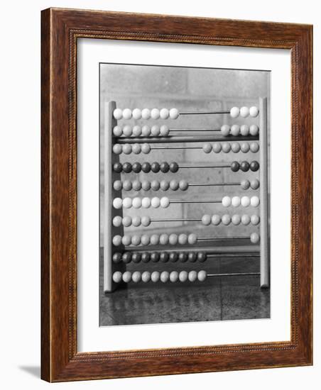 An Abacus Adding Machine-null-Framed Photographic Print