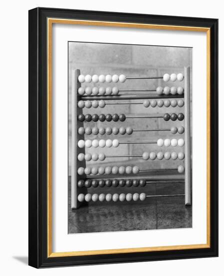 An Abacus Adding Machine-null-Framed Photographic Print