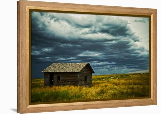 An Abandoned Building in Pawnee National Grasslands Near Fort Collins, Colorado-Brad Beck-Framed Premier Image Canvas