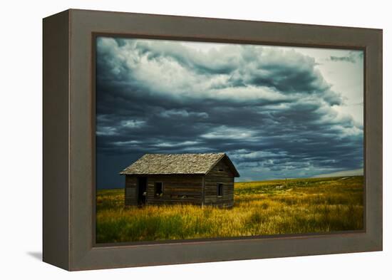 An Abandoned Building in Pawnee National Grasslands Near Fort Collins, Colorado-Brad Beck-Framed Premier Image Canvas