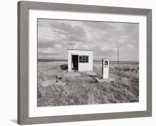 An Abandoned Gas Station--Framed Photographic Print