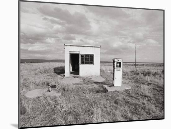 An Abandoned Gas Station-null-Mounted Photographic Print