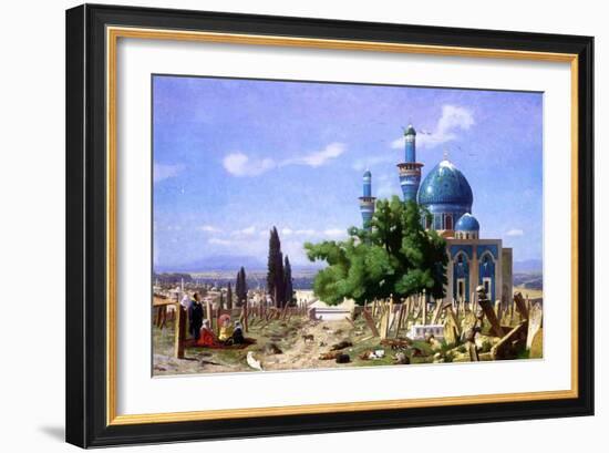 An Abandoned Graveyard, 1876-Jean Leon Gerome-Framed Giclee Print