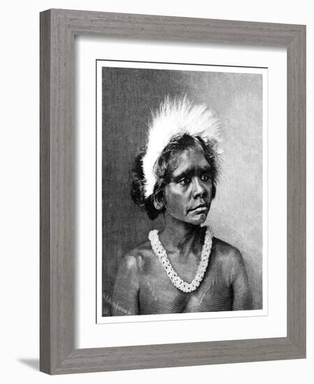 An Aboriginal Woman, 1886-WA Hirschmann-Framed Giclee Print