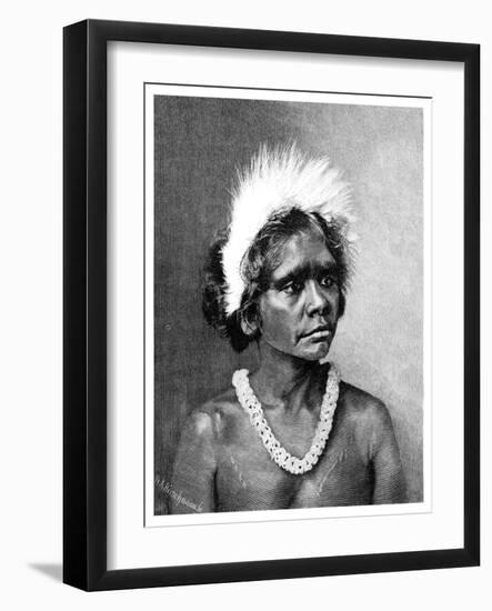 An Aboriginal Woman, 1886-WA Hirschmann-Framed Giclee Print