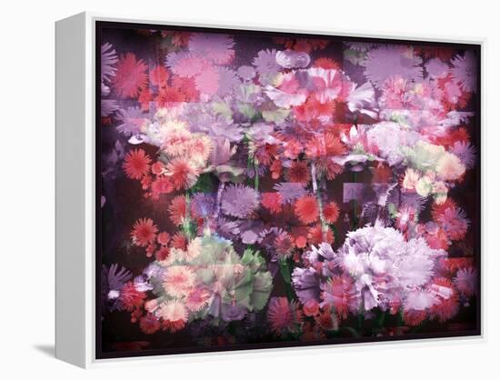An Abstract Geometric Floral Montage Photographic Layer Work-Alaya Gadeh-Framed Premier Image Canvas