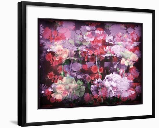 An Abstract Geometric Floral Montage Photographic Layer Work-Alaya Gadeh-Framed Photographic Print