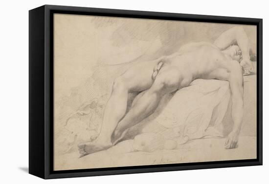 An Academy (Graphite on Paper)-John Hamilton Mortimer-Framed Premier Image Canvas