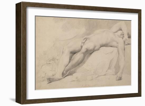 An Academy (Graphite on Paper)-John Hamilton Mortimer-Framed Giclee Print