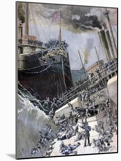 An Accident Aboard the 'Victoria, 22 June 1893-Henri Meyer-Mounted Giclee Print