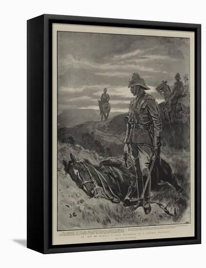 An Act of Mercy, a Last Kindness to a Trusty Servant-John Charlton-Framed Premier Image Canvas