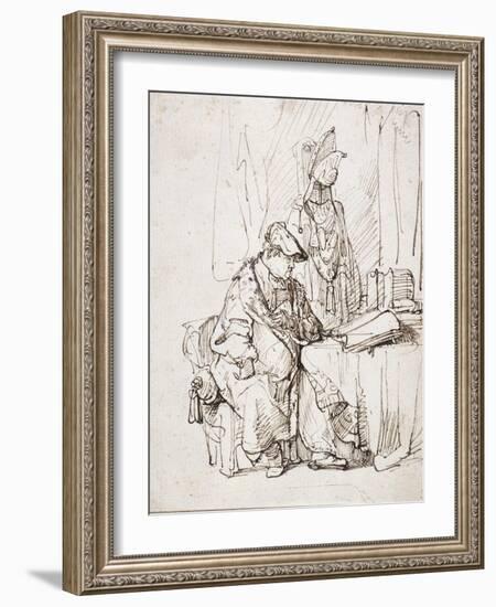 An Actor in His Dressing Room-Rembrandt van Rijn-Framed Giclee Print