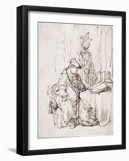 An Actor in His Dressing Room-Rembrandt van Rijn-Framed Giclee Print