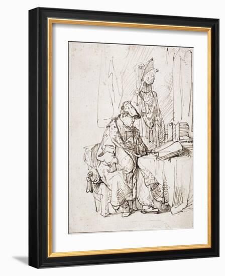 An Actor in His Dressing Room-Rembrandt van Rijn-Framed Giclee Print