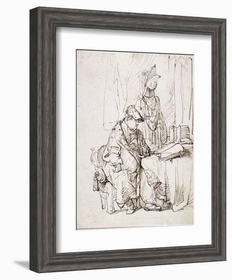 An Actor in His Dressing Room-Rembrandt van Rijn-Framed Giclee Print