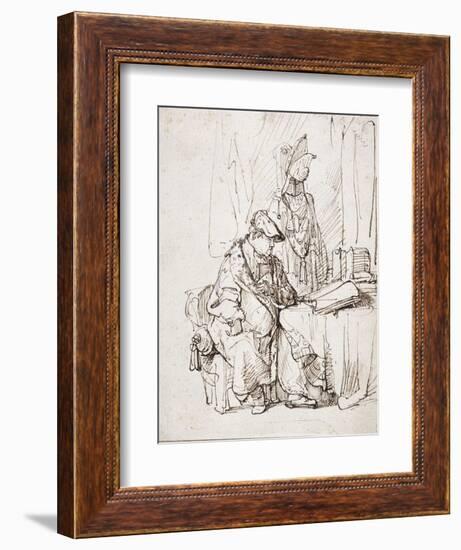 An Actor in His Dressing Room-Rembrandt van Rijn-Framed Giclee Print