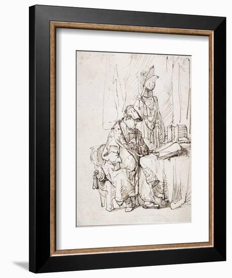 An Actor in His Dressing Room-Rembrandt van Rijn-Framed Giclee Print