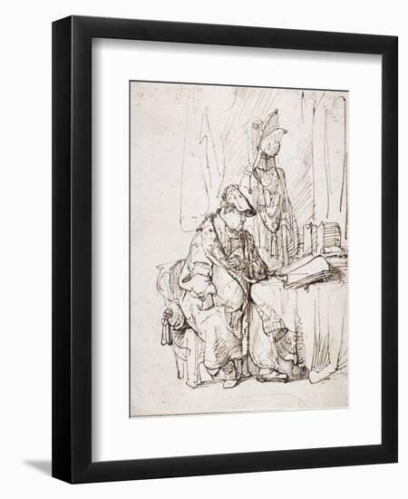 An Actor in His Dressing Room-Rembrandt van Rijn-Framed Giclee Print