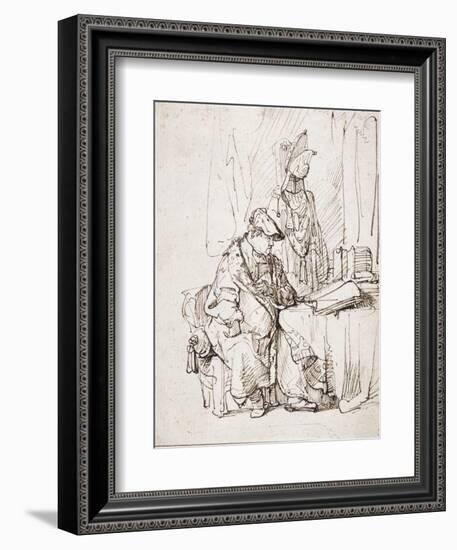 An Actor in His Dressing Room-Rembrandt van Rijn-Framed Giclee Print