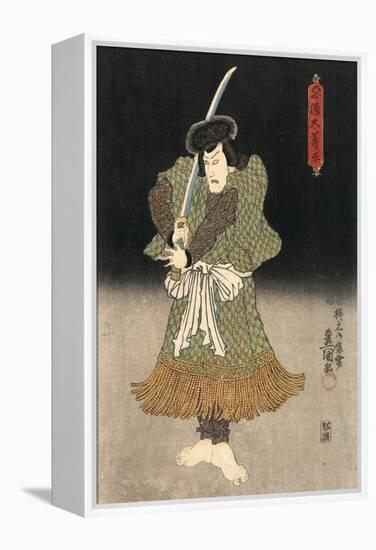 An Actor in the Role of Akugenta Yoshihra-Utagawa Kunisada-Framed Premier Image Canvas