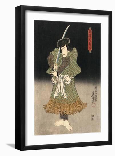 An Actor in the Role of Akugenta Yoshihra-Utagawa Kunisada-Framed Giclee Print