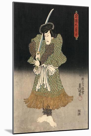 An Actor in the Role of Akugenta Yoshihra-Utagawa Kunisada-Mounted Giclee Print