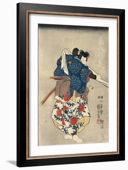 An Actor in the Role of Kurando Yukinaga-null-Framed Giclee Print