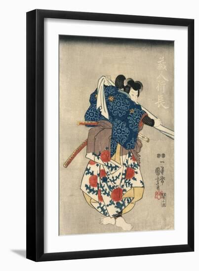 An Actor in the Role of Kurando Yukinaga-null-Framed Giclee Print