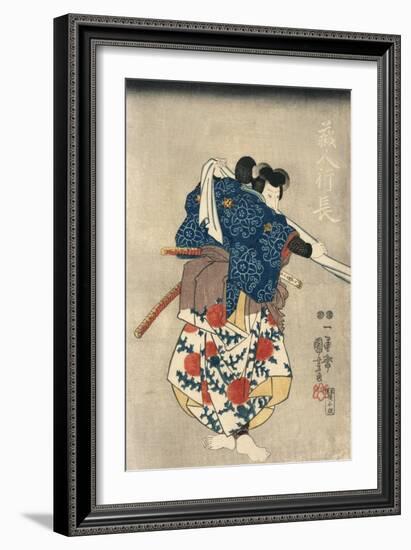 An Actor in the Role of Kurando Yukinaga-null-Framed Giclee Print