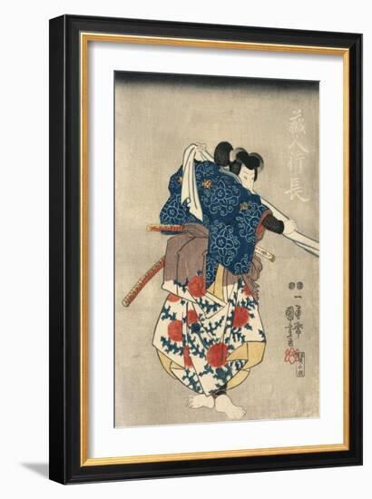 An Actor in the Role of Kurando Yukinaga-null-Framed Giclee Print