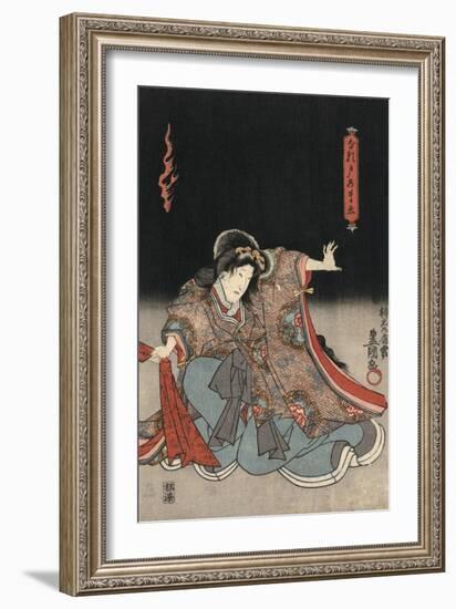 An Actor in the Role of Narutonomae-Utagawa Kunisada-Framed Giclee Print