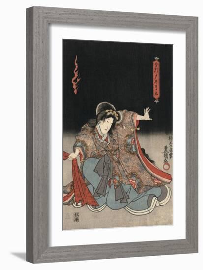 An Actor in the Role of Narutonomae-Utagawa Kunisada-Framed Giclee Print