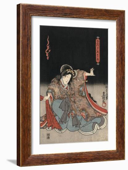 An Actor in the Role of Narutonomae-Utagawa Kunisada-Framed Giclee Print