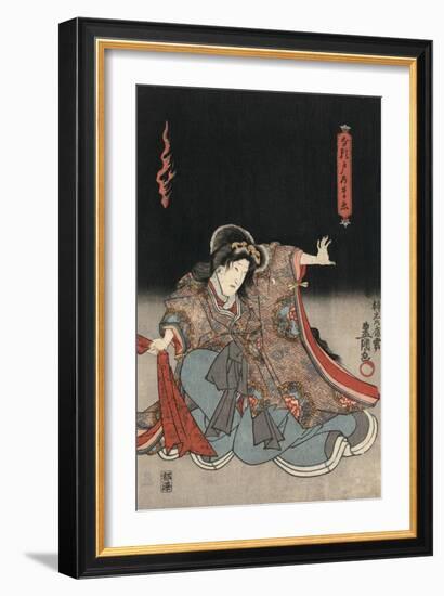 An Actor in the Role of Narutonomae-Utagawa Kunisada-Framed Giclee Print