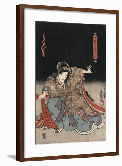 An Actor in the Role of Narutonomae-Utagawa Kunisada-Framed Giclee Print