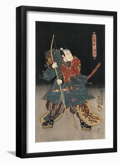 An Actor in the Role of Saitogo Kunitake-Utagawa Kunisada-Framed Premium Giclee Print