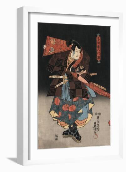 An Actor in the Role of Tadanokurando Yukitsuna-Utagawa Kunisada-Framed Giclee Print