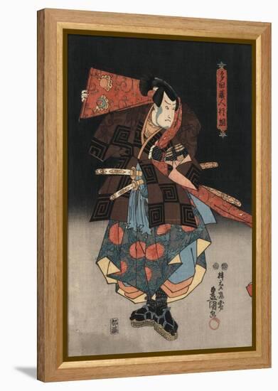 An Actor in the Role of Tadanokurando Yukitsuna-Utagawa Kunisada-Framed Premier Image Canvas