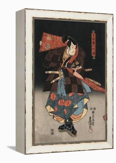 An Actor in the Role of Tadanokurando Yukitsuna-Utagawa Kunisada-Framed Premier Image Canvas
