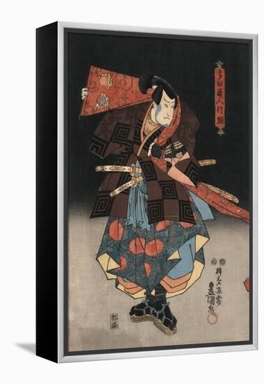 An Actor in the Role of Tadanokurando Yukitsuna-Utagawa Kunisada-Framed Premier Image Canvas