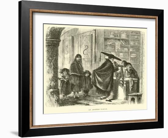 An Adopted Family-Édouard Riou-Framed Giclee Print