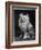 An Adorable Fluffy Kitten Looks up at Its Owner-null-Framed Photographic Print