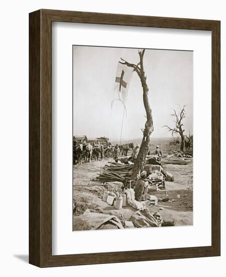 An advanced dressing station, Somme campaign, France, World War I, 1916-Unknown-Framed Photographic Print