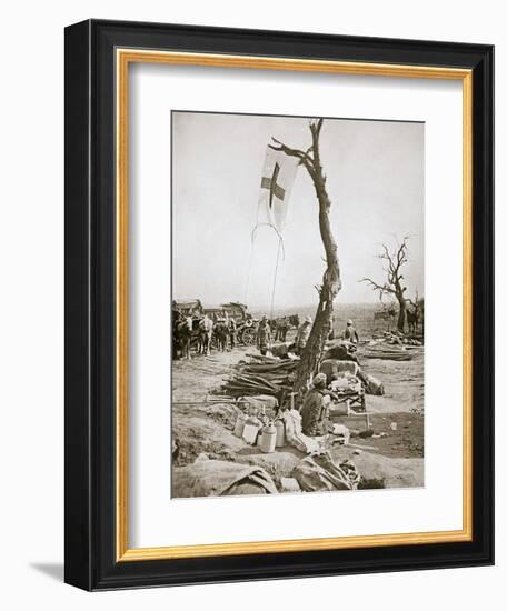 An advanced dressing station, Somme campaign, France, World War I, 1916-Unknown-Framed Photographic Print