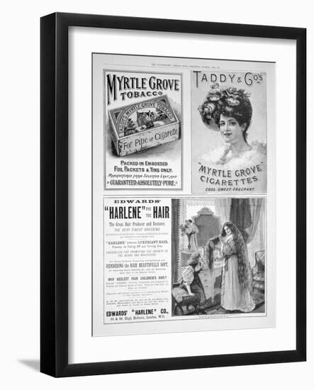 An Advertising Page in the Illustrated London News, Christmas Number, 1896-null-Framed Giclee Print