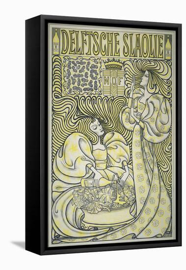 An Advertising Poster for Delft Salad Oil, 1894 (Poster)-Jan Theodore Toorop-Framed Premier Image Canvas