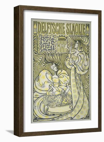 An Advertising Poster for Delft Salad Oil, 1894 (Poster)-Jan Theodore Toorop-Framed Giclee Print
