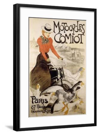 1899 Paris Motorcycles Comiot Vintage Style Cycling Poster 20x30