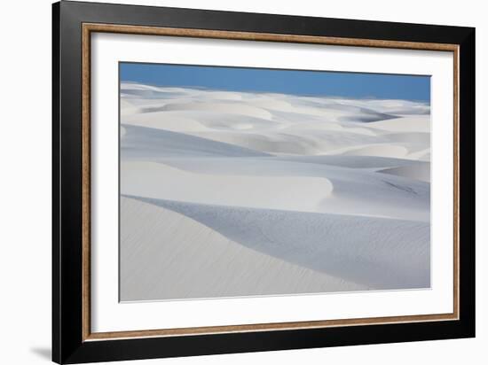 An Aerial Shot of Brazil's Lencois Maranhenses Sand Dunes-Alex Saberi-Framed Photographic Print