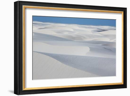 An Aerial Shot of Brazil's Lencois Maranhenses Sand Dunes-Alex Saberi-Framed Photographic Print